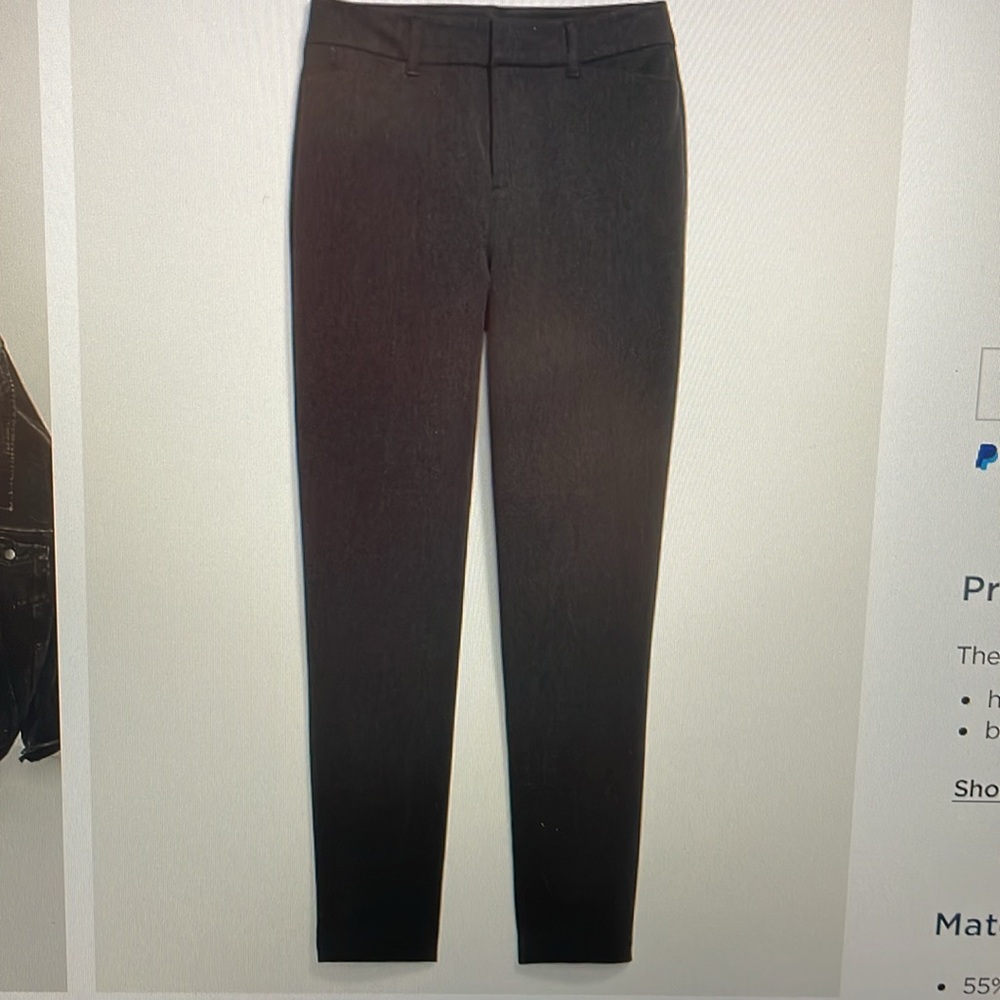 Old Navy High-Waisted Pixie Straight Pants Black 14 Petite